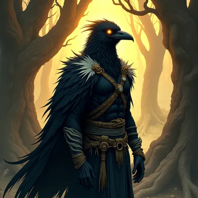 Bone-Read Crow Man
