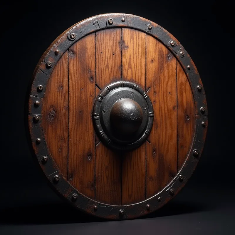 Round Shield — action